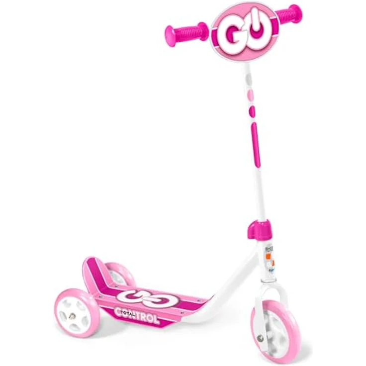 Stamp GO Skids Control, 3-rädriger Scooter für Kinder ab 2 Jahren, höhenverstellbarer Lenker, pink – Bild 1