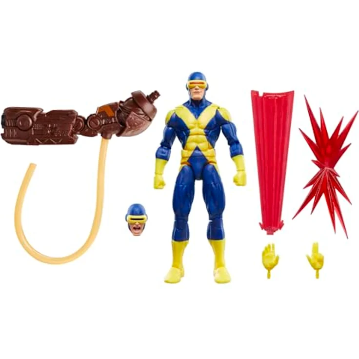 Hasbro Marvel Legends Marvel X-Men Cyclops Actionfigur 15 cm mit 5 Accessoires, gelb – Bild 1