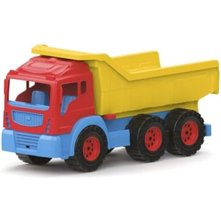 Dolu Tipper Truck, Spielzeugauto zur Entwicklung der Fein- und Grobmotorik von Kindern, rot