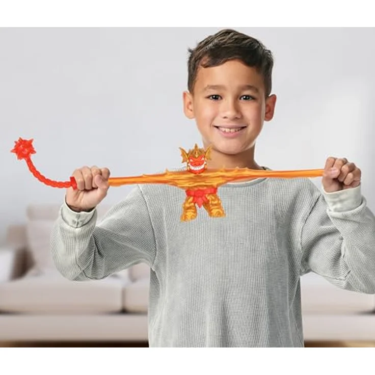 Heroes of Goo Jit Zu Stretch Strikers Deluxe Hero Pack Blazagon, Dehnbare Actionfigur mit Goo-Waffe und über 20 Kampfgeräuschen – Bild 3