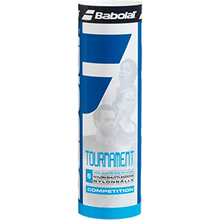 Babolat Badmintonbälle Tournament Yellow, Speed Slow x6