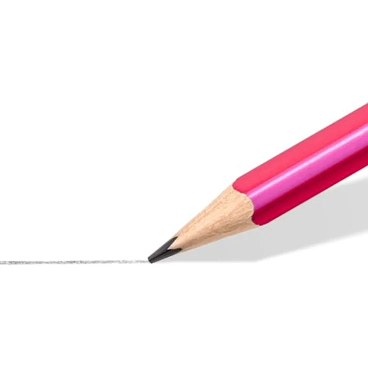 STAEDTLER Noris Happy Bleistifte, 72er Köcher, hohe Bruchfestigkeit, HB, farbenfrohe Streifung – Bild 3