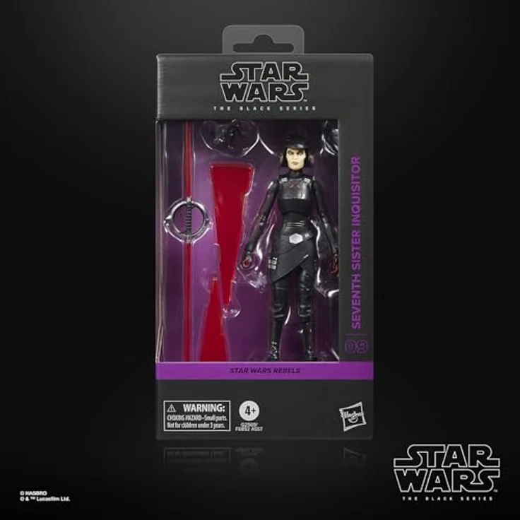 Hasbro Star Wars The Black Series Seventh Sister Inquisitor, 15 cm Action-Figur, schwarz – Bild 2