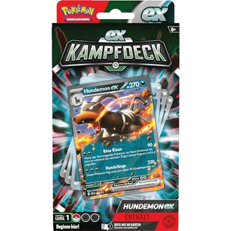 AMIGO Hundemon-EX Kampfdeck, 60 Karten mit Spielunterlage, Regelheft und Online-Code, deutsch – Bild 2