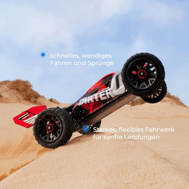 Overmax X-Atrox RC Auto 1:14 4WD Offroad Stadium Truck, Höchstgeschwindigkeit bis 50 km/h, Li-Po 1800 mAh, RTR, multifunktionaler Controller – Bild 6