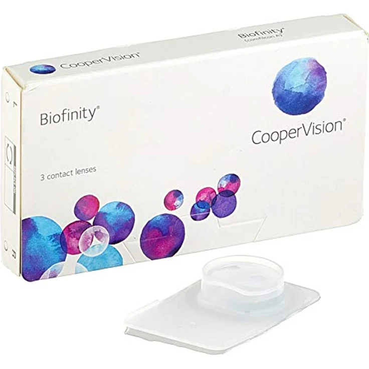 Biofinity Spheric Jahreslinsen weich, 3 Stück / BC 8.6 mm / DIA 14.0 mm / -12 Dioptrien – Bild 1
