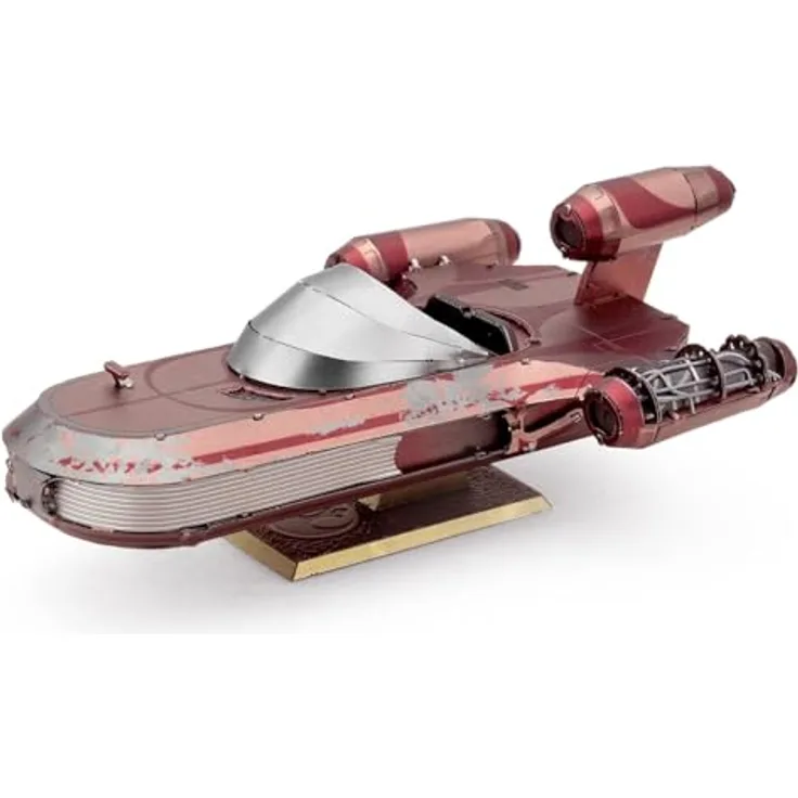 Fascinations Metal Earth MMS415 - Star Wars EP9 X-34 Landspeeder™, 3D-Metallbausatz mit 2.25 Metallplatinen, lasergeschnittene Bauteile, ab 14 Jahre