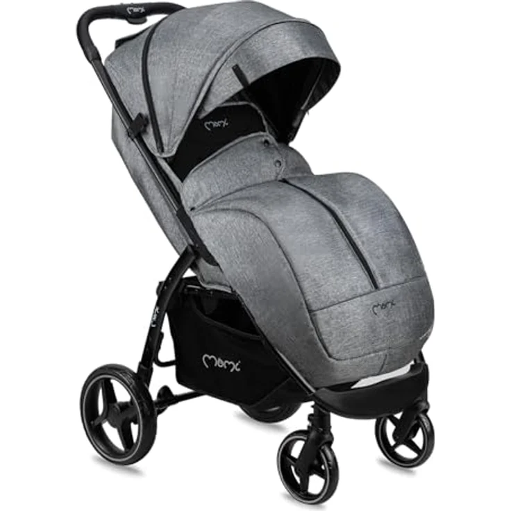 MoMi Kinder-Buggy Miya, Einhand-Faltsystem, große EVA-Räder, XXL-Verdeck, bis 22 kg – Bild 14
