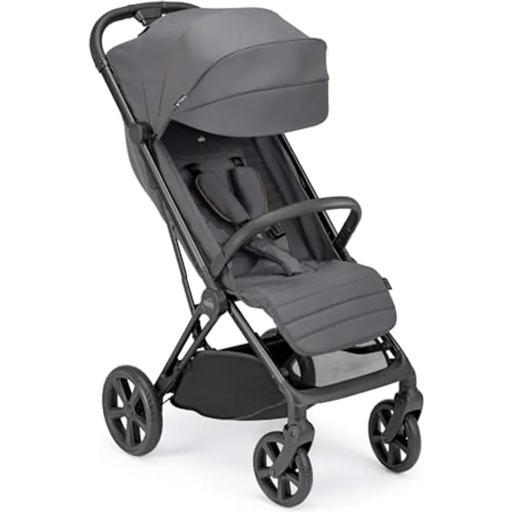CAM Il mondo del bambino Sport-Kinderwagen Off-Road | Grau | Klappbarer Sportwagen mit 5-Punkt-Gurt