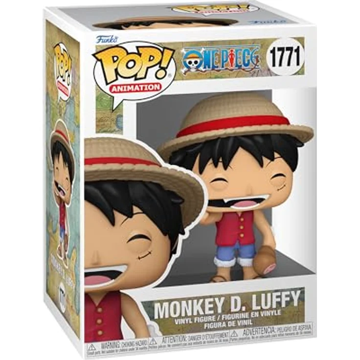 Funko Pop! Animation: One Piece - Monkey D. Luffy (Refresh) - Vinyl-Sammelfigur, 9,5 cm, langlebig, ideales Geschenk für Fans und Sammler – Bild 2