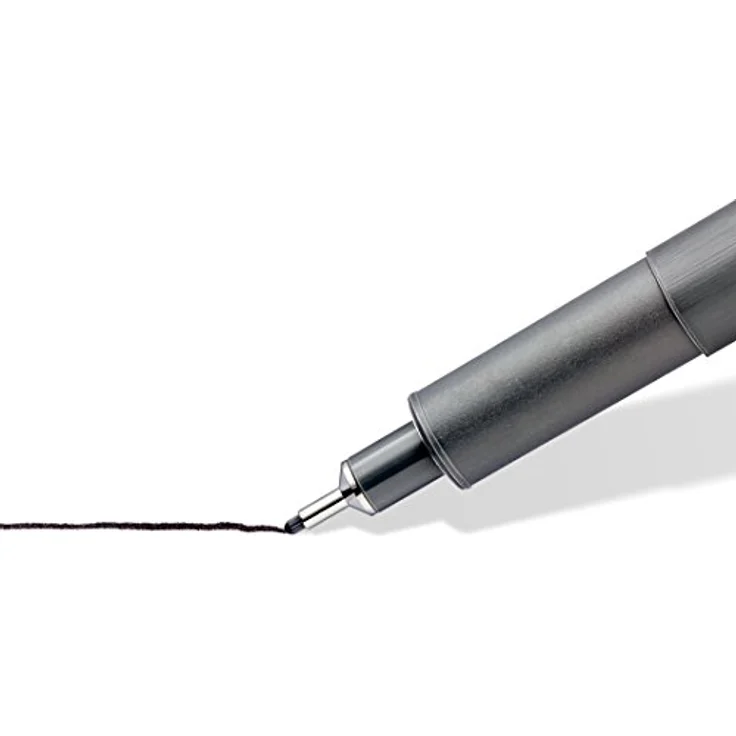 STAEDTLER schwarze pigment liner in unterschiedlichen Linienbreiten, dokumentenechte Pigmenttinte, lange Metallspitze, lange Lebensdauer, 4 Liner in 4 Linienbreiten in stabiler STAEDTLER-Box, 308 WP4 – Bild 4