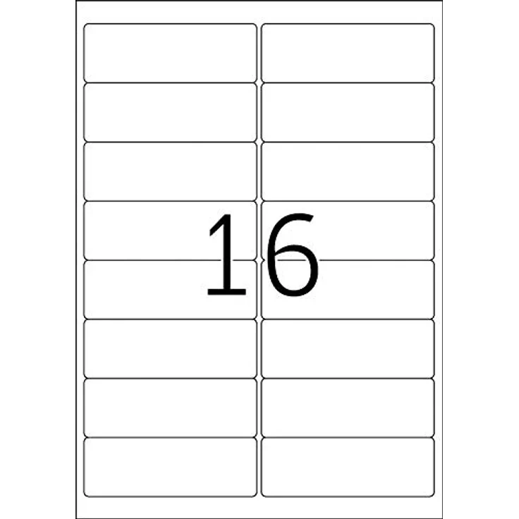 TopStick 8756 Adressetiketten, 16000 Stück, selbstklebend, bedruckbar, matt, blanko, 99,1 x 33,8 mm, weiß – Bild 2