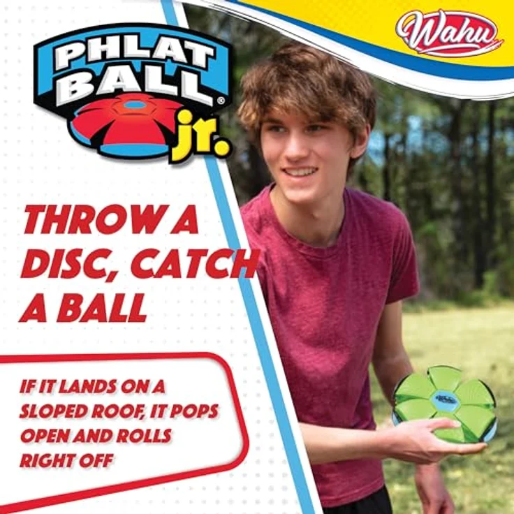 Phlat Ball Wahu Junior Grün. Frisbee. Outdoor Spielzeug. Bälle. Spiele. Reisespiele. Wurfspiele. Frisbee Kinder. Ball Kinder – Bild 5