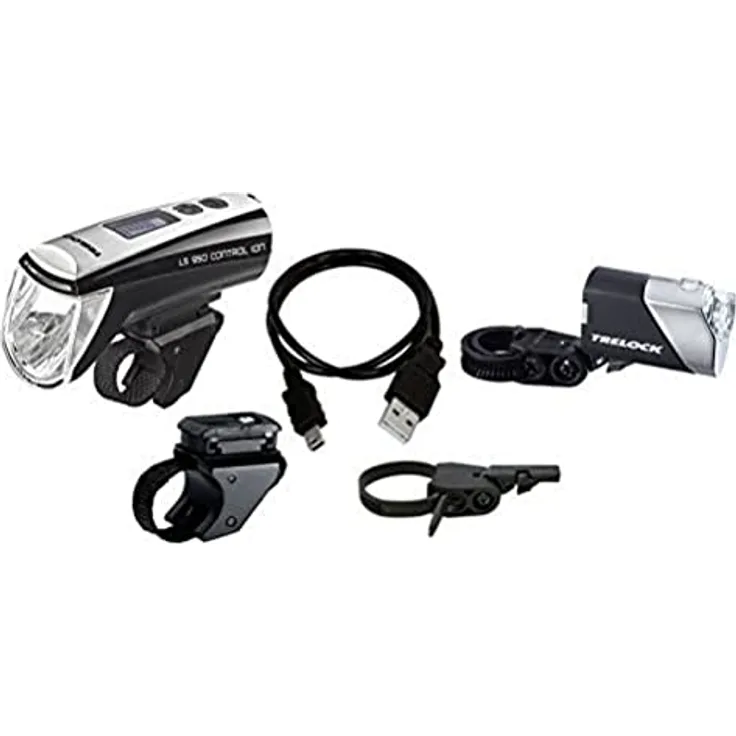 Trelock 8004522 Unisex – Erwachsene Batteriebeleuchtungsset LS 950/720 schwarz, 10 x 5 x 3 cm - Preisvergleich