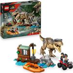 LEGO Jurassic World 76975, Flucht vor dem T.Rex Set mit 199 Teilen, ab 5 Jahren, beweglicher T.Rex und Minifiguren