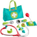 Fisher-Price Arzttasche für Rollenspiele, 7-teilige Doktortasche für Kinder ab 3 Jahren, HYH26