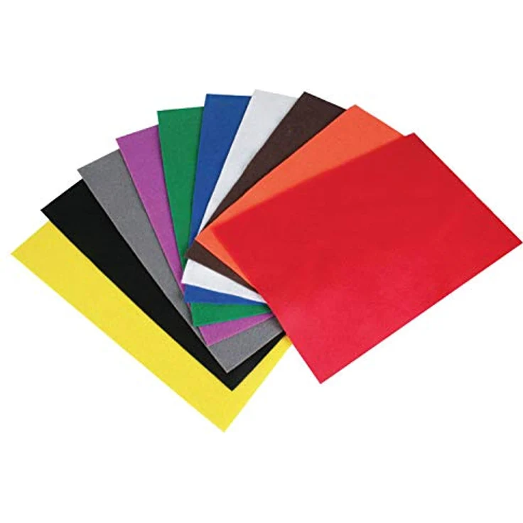 Stylex 46731 - Bastelfilz, 20 x 30 cm, 10 Bogen, sortiert in 10 verschiedenen Farben, ideal zum Basteln, Schneiden und Kleben – Bild 2