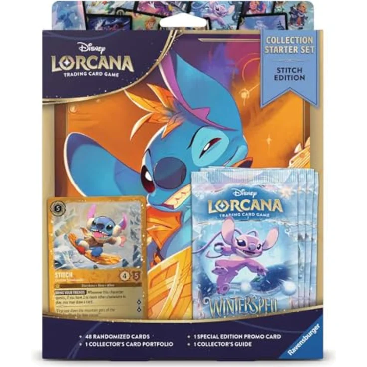 Ravensburger Spielverlag Disney Lorcana - Winterzauber - Starterset - Stitch Edition, Sammelkarten mit 200+ Karten und exklusiven Glimmer-Foil-Promokarten – Bild 2