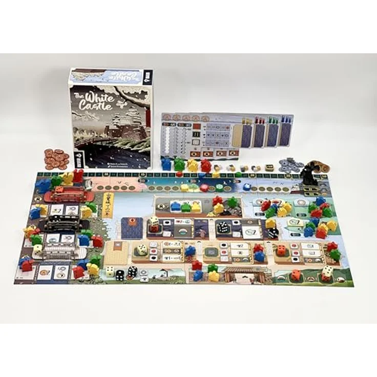 Devir White Castle Brettspiel, strategisches Spiel zur Machtkämpfen im Japan der Edo-Zeit, mehrfarbig – Bild 6