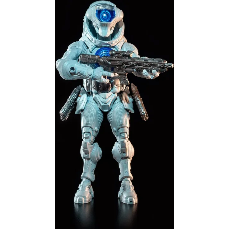 Four Horsemen Toy Design Cosmic Legions T.U.5.C.C. Science Officer Figur, detailreiche Sammelfigur mit Zubehör, 80 mm