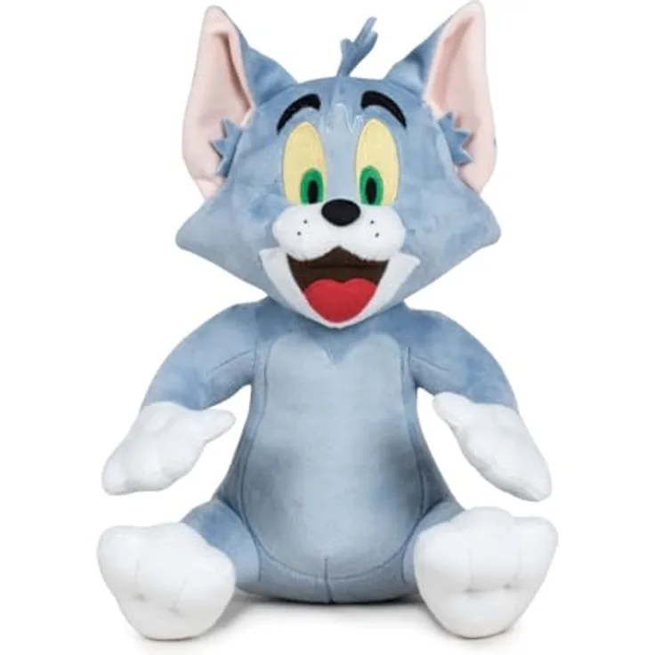 Teddys Rothenburg Kuscheltier Kater Tom von Tom und Jerry 20 cm blaugrau Plüschkater, kuschelweicher Plüsch, waschbar bis 30°C