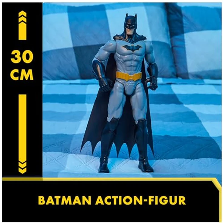 DC Comics Batman S1-Actionfigur, 30 cm groß, voll beweglich mit authentischem Comic-Design, Spielzeug für Kinder ab 4 Jahren – Bild 2