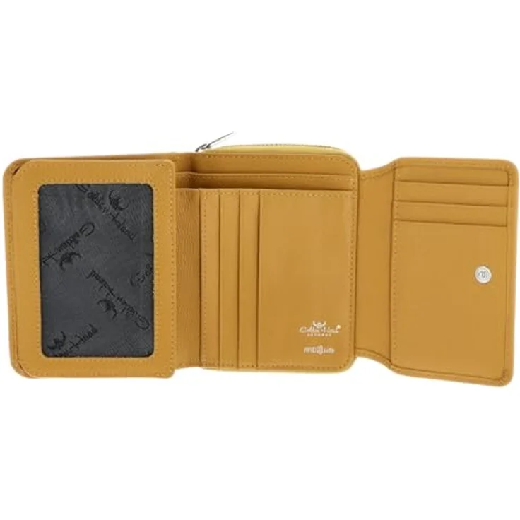 Golden Head Madrid Geldbörse RFID Leder, 11,5 cm, viel Stauraum, gelb – Bild 2