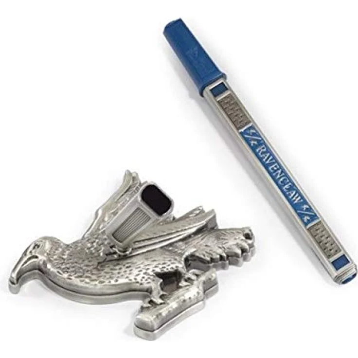 Noble Collection HP-Gryffindor House Pen and Desk Stand (NN8623), Füller mit 5 Tintenoptionen und hochwertigem Metallgehäuse, mehrfarbig, inklusive Geschenkbox – Bild 2
