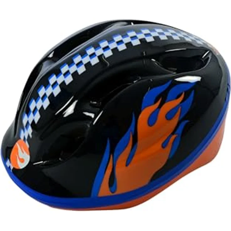 Volare Hot Wheels Fahrradhelm Kinder 3 Jahre Gr. 52-56 | Leicht 220g | TÜV/GS & CE EN 1078 Zertifizierung | Verstellbare Passform | Ultraleicht & Höchster Tragekomfort | Kinderleichte Bedienung | Vielseitig einsetzbar, Blau – Bild 4