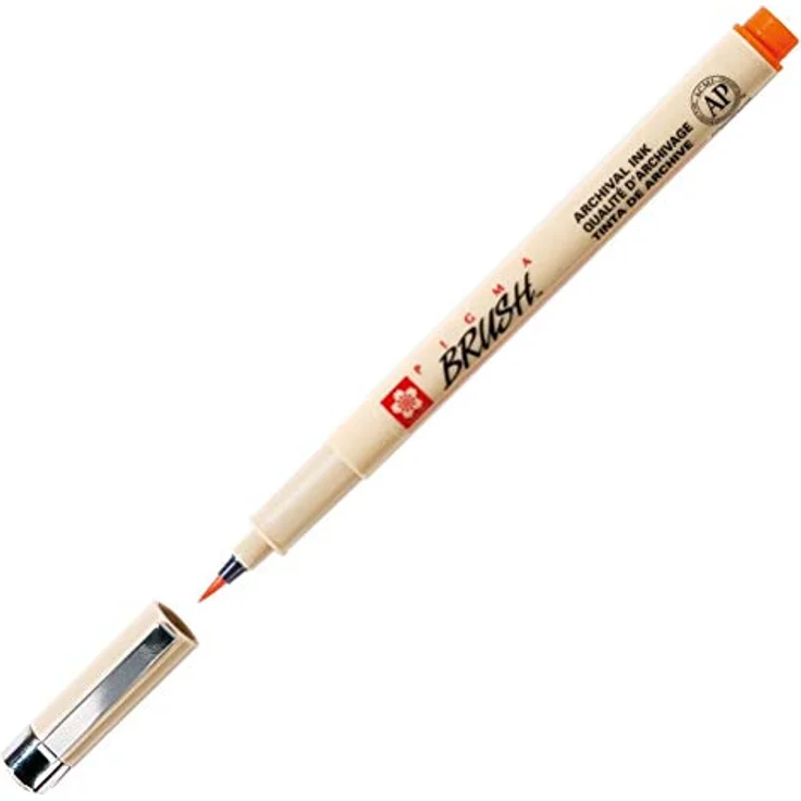 SAKURA POXSDKBR9 Pinselstift PIGMA Brush, 9er Etui, farbig Sortiert, 9 Stück (1er Pack) – Bild 3