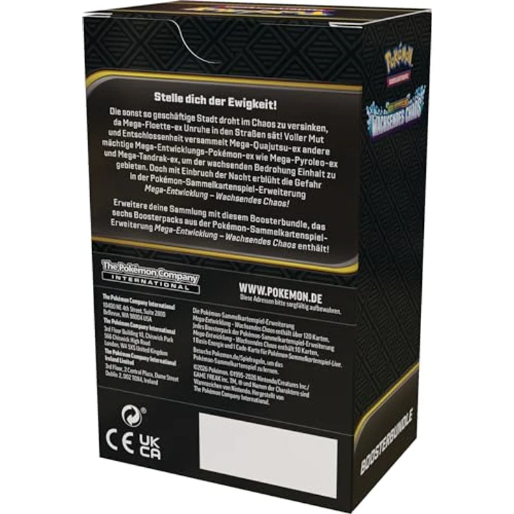 AMIGO Booster-Bundle Pokémon Mega-Entwicklung, 6 Boosterpacks Wachsendes Chaos mit 10 Karten und Online-Code – Bild 3