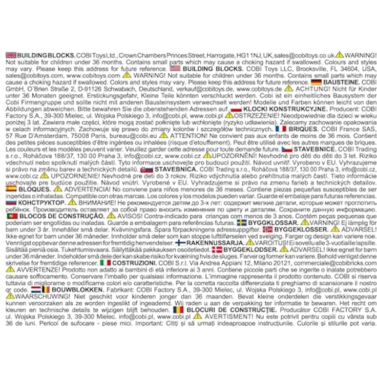 Cobi F-4M Phantom II, Klemmbausteinmodell mit 728 Teilen, britische Version der legendären RAF-Abfangjäger – Bild 14