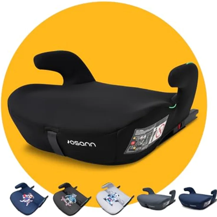 Osann Boost Isofix, Kindersitzerhöhung ab 135 cm für Auto, mit Isofix und waschbarem Bezug, geeignet für Kinder von 8 bis 12 Jahren