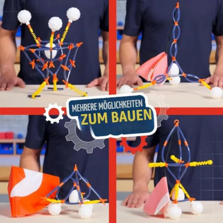 CRUNCH LABS CrunchLabs by Mark Rober Eierfall-Challenge Experimentierset mit wiederverwendbarer Eierschale und Eidotter-Schleimfüllung – Bild 2