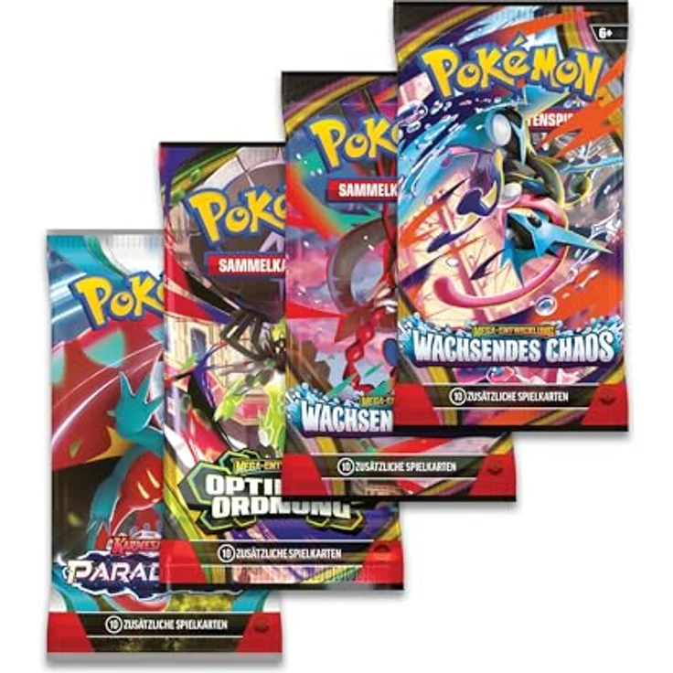 The Pokemon Company Pokémon Mega-Pixi Summer Tin 2026, Sammelkarten mit Mega Gengar ex und 4 Boosterpacks, Deutsch – Bild 3