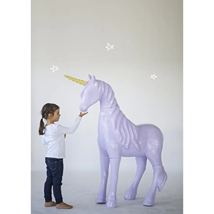 Clairefontaine Einhorn XL, Décopatch Figur aus Pappmaché zum Bekleben, 160 cm – Bild 4