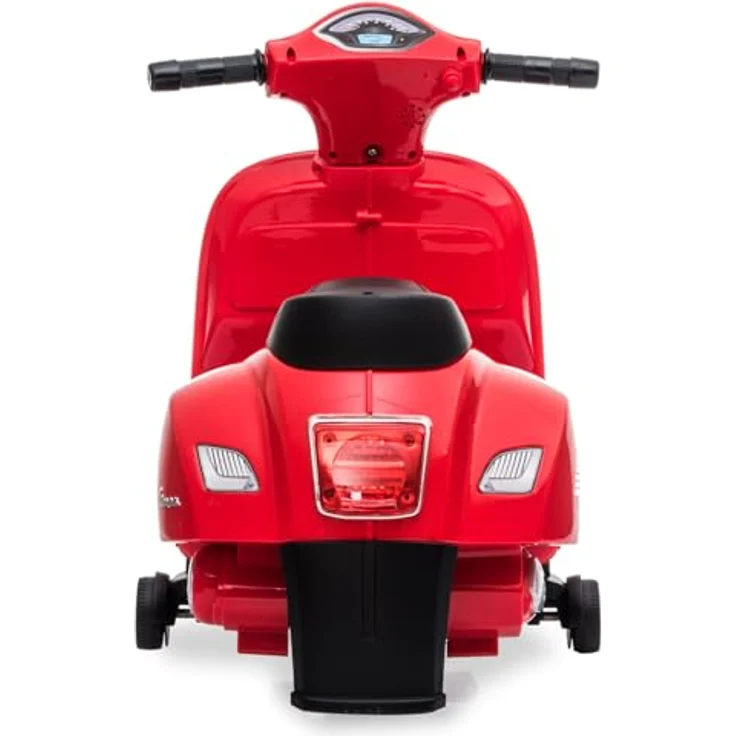 JAMARA Ride-on Vespa Mini rot, Elektrofahrzeug für Kinder mit 8,4V Lithium-Ionen Akku und LED Scheinwerfer – Bild 5