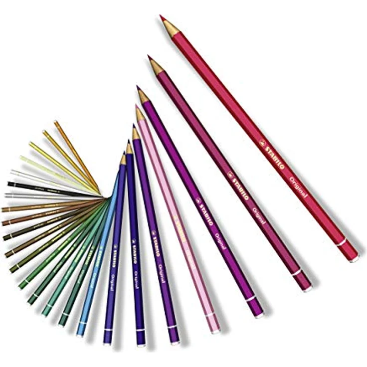 STABILO Buntstift STABILO Original, Premium Buntstift mit kaltgrauer Mine, extrem bruchsicher und wasservermalbar, sechskantiger Schaft – Bild 3