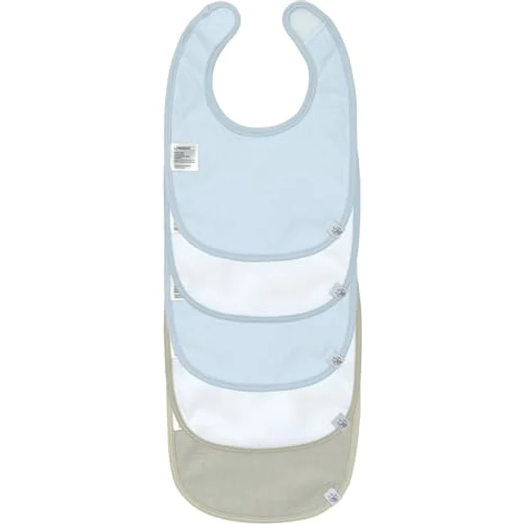 LÄSSIG Baby Kleinkind Lätzchen Set (5 St.) wasserdicht aus Bio-Baumwolle mit Klettverschluss, Happy Fruits Lemon – Bild 2