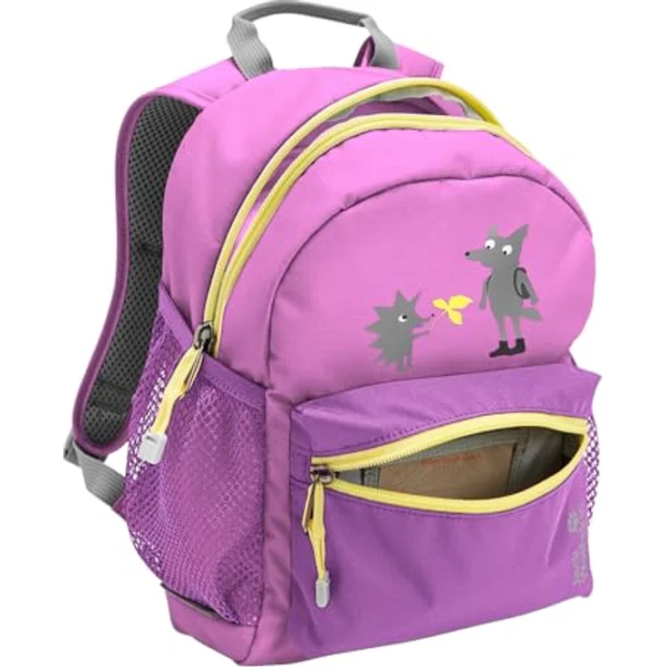 Jack Wolfskin Little Scout Kinderrucksack, 29 cm, pink, 100% Polyester, 23 x 21 x 29 cm – Bild 6