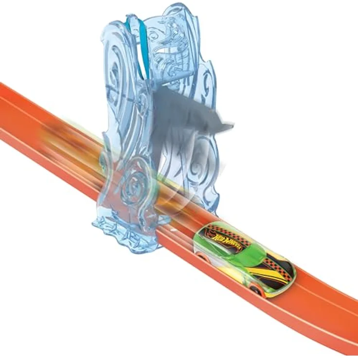 Hot Wheels Track Builder Air Drop Pack, modular mit blau-grauer Aufbewahrungsbox und Hot Wheels Auto, für kreative Streckenbau-Variationen – Bild 7