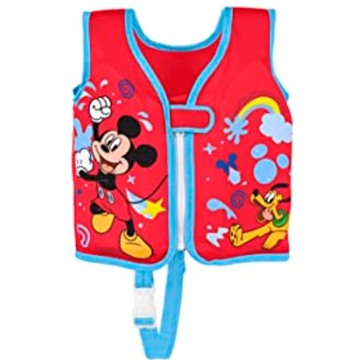 Bestway Swim Safe ABC Disney Junior Schwimmweste mit Textilbezug Stufe B Mickey & Friends, 1-3 Jahre – Bild 1
