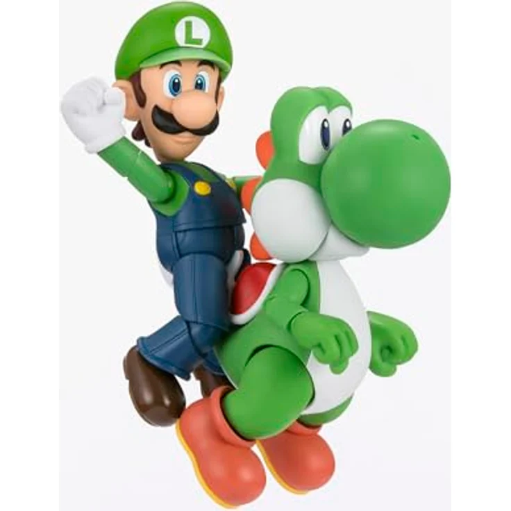 Bandai Tamashii Nations Super Mario S.H. Figuarts Actionfigur Yoshi, 11 cm, hochbeweglich in Fensterbox – Bild 6