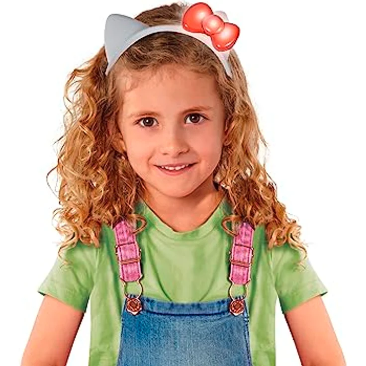 Simba 109280148 Hello Kitty Stirnreif, Haarreif, Haar Reif, mit Licht und Sound, 16cm, ab 3 Jahren – Bild 3