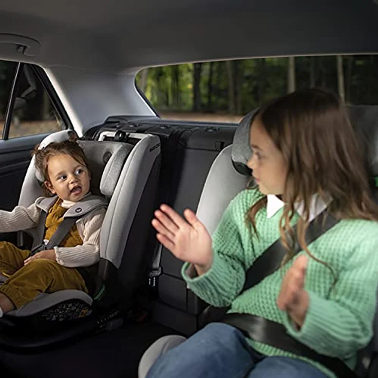 Maxi-Cosi Titan Plus i-Size, mitwachsender ISOFIX-Kindersitz, G-CELL-Seitenaufprallschutz, 4 Liegepositionen, weiche Schaumstoffpolster in Kopfstütze, 76-150 cm, 15 Monat-12 Jahre, Authentic Graphite – Bild 12