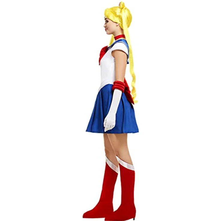 Funidelia | Sailor Moon Kostüm 100% OFFIZIELLE für Damen Größe XL Anime, Cosplay, Usagi Tsukino, Zeichentrickfilm - Blau – Bild 3