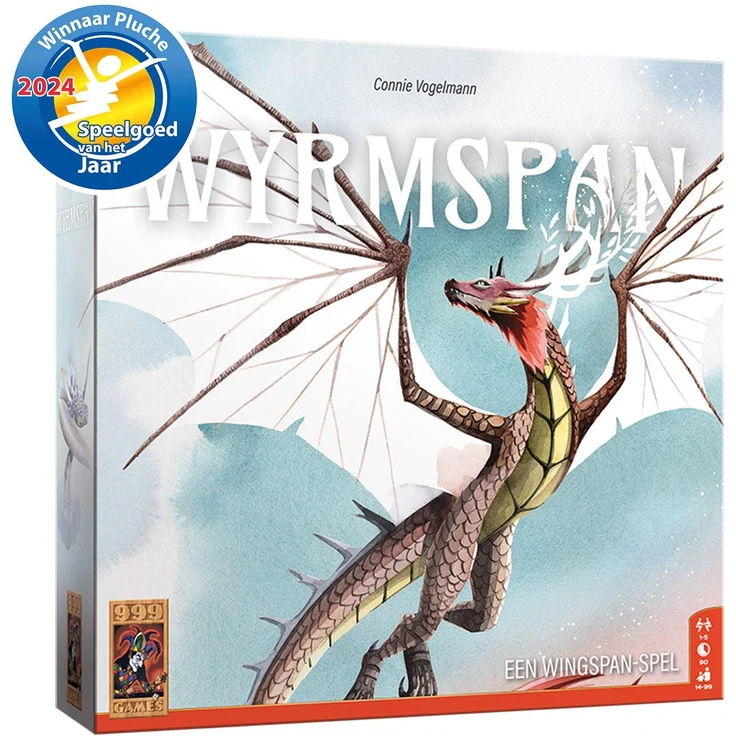999 Games Wyrmspan, strategisches Brettspiel für 1-5 Spieler mit 183 einzigartigen Drachen und Solo-Regeln
