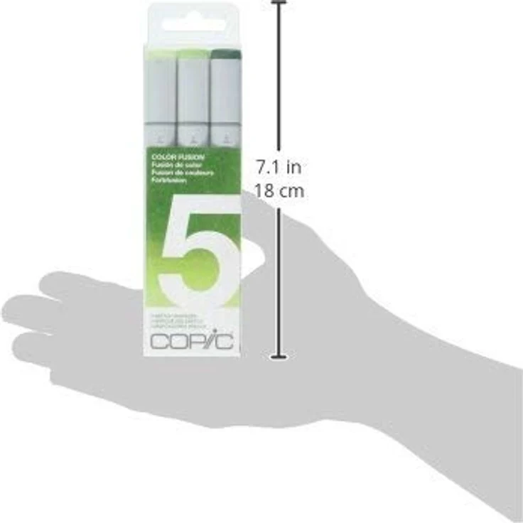 COPIC Sketch Marker Set "Color Fusion 5", 3 Farben, professionelle Pinsel-Marker, Alkoholbasis, flexibel und mittelbreit – Bild 3