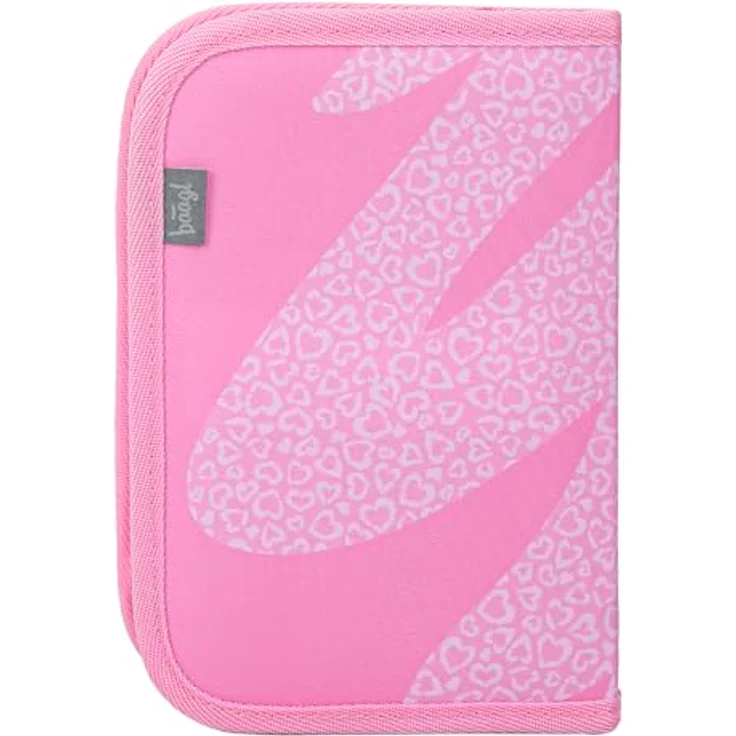 Baagl Federmäppchen Hello Kitty Sweet Leopard, einetagig mit YKK-Reißverschluss, 15x20 cm, aus 100% recyceltem Polyester – Bild 2