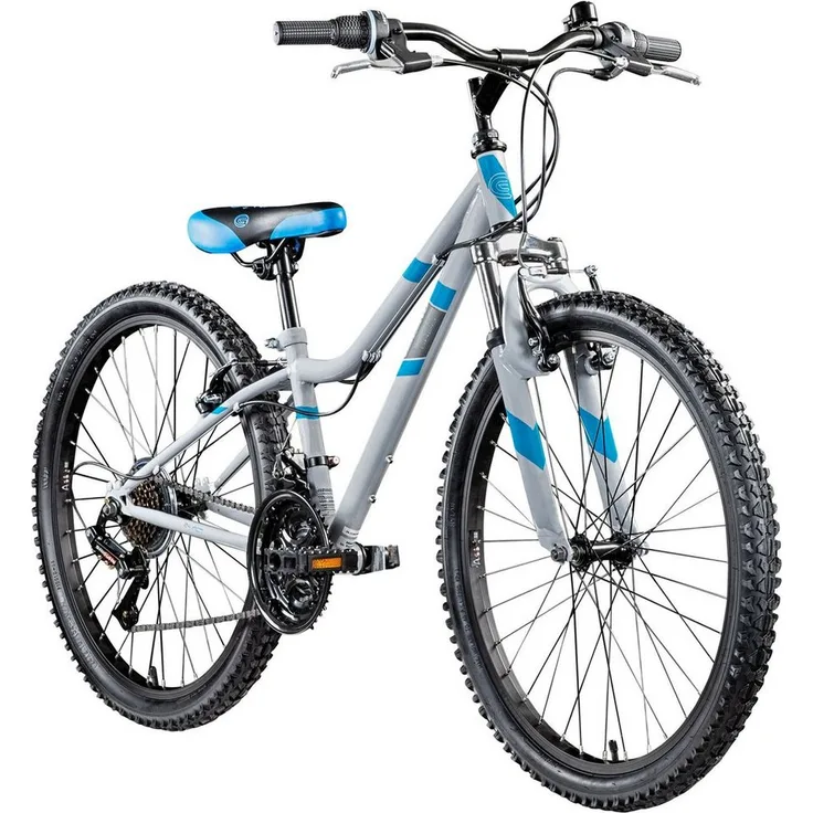 Galano Mountainbike GA20, 24 Zoll, 21 Gang Saiguan, Jugendfahrrad für Mädchen und Jungen, 21 Gänge, blau